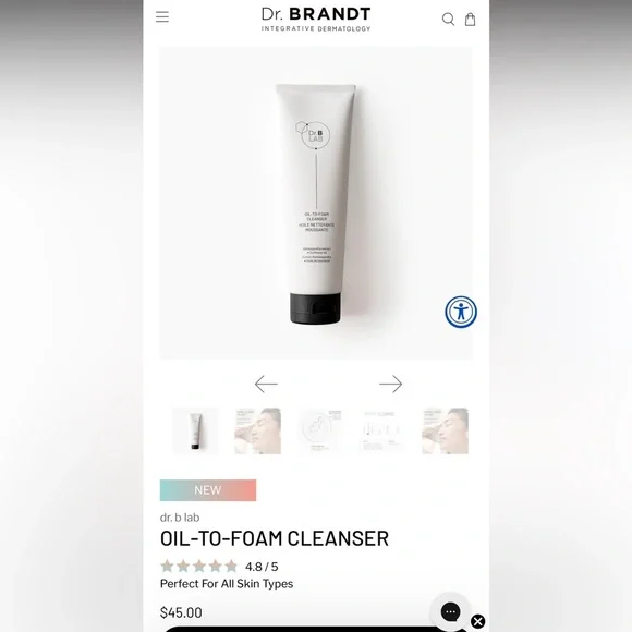 Dr. Brandt Lab Foaming Face Cleanser w Vitamin E
Size: 150ml NIB (sealed) - Picture 3 of 3